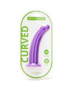 Me You Us Curved Dildo Purple 7 Inch