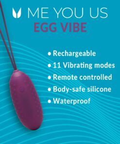 Alternative view of Me You Us Wireless Egg Vibrator Purple